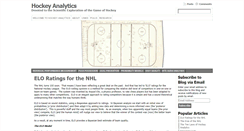 Desktop Screenshot of hockeyanalytics.com